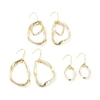 Alloy Twisted Ring Dangle Earring Sets