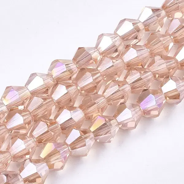 Electroplate Glass Beads Strands