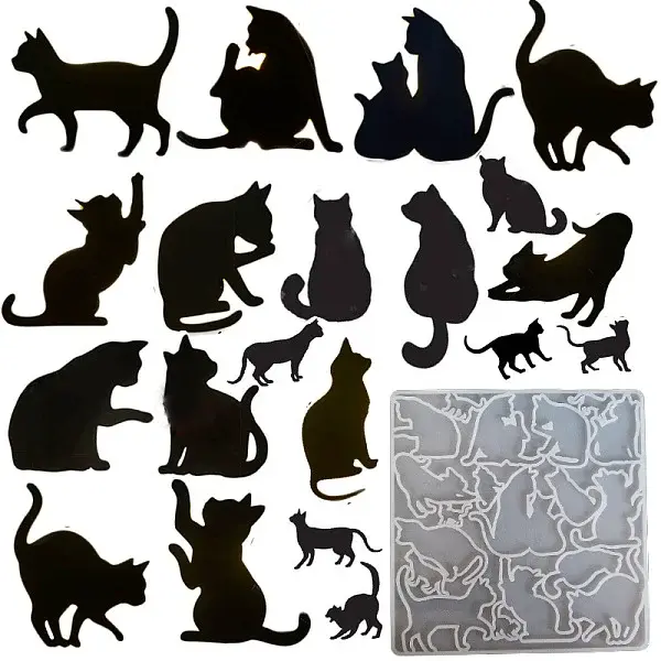 Cat Shape DIY Silhouette Silicone Molds