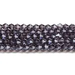 Transparent Electroplate Glass Beads Strands