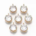 Brass Glass Rhinestone Charms