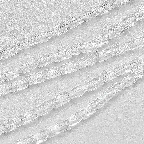 Transparent Glass Beads Strands