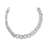 Brass Micro Pave Clear Cubic Zirconia Multi Heart Connector Charms