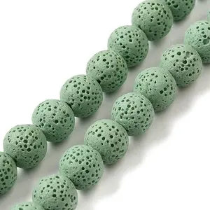 Natural Lava Rock Bead Strands