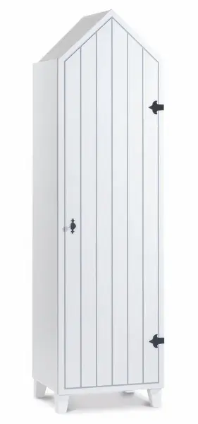 Policová skříň 1d dundee pravá - bílá