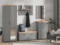 Předsíň lotta - šedá/dub artisan