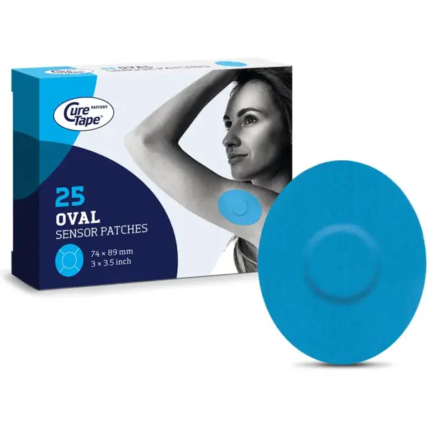CureTape® Sensor Patches Classic ochranné náplasti farba Blue 25 ks