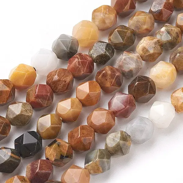 Natural Petrified Wood Beads Strands