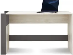 Psací stůl mateo - dub/bílá/šedá