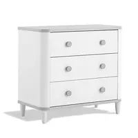 Zásuvková komoda hippo - bílá/šedá