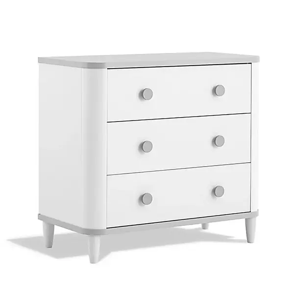 Zásuvková komoda hippo - bílá/šedá