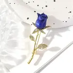 Rose Alloy Enamel Brooches