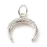 Brass Micro Pave Clear Cubic Zirconia Pendants