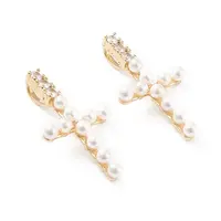 Brass Micro Pave Cubic Zirconia Pendants