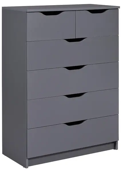 Zásuvková komoda petrus - šedá