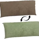 Opěrný oboustranný polštář 120x200cm kendra - hnědá/zelená