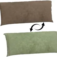 Opěrný oboustranný polštář 120x200cm kendra - hnědá/zelená