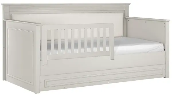 Válenda 90x200 se zásuvkou a zábranou esme - šedá