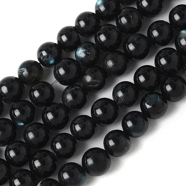 Natural Black Lip Shell Beads Strands