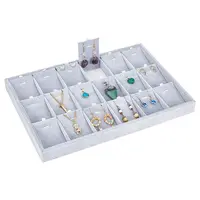 1Pc 18-Slot Wood Pendant Necklace Displays