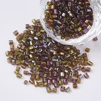8/0 Two Cut Glass Seed Beads