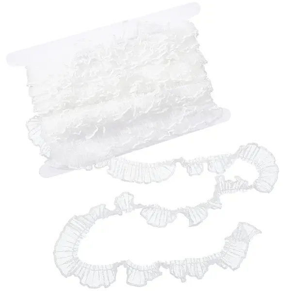 10 Yards Polyester Pleated Lace Trim
