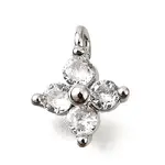 Brass Micro Pave Cubic Zirconia Pendants