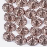 Polyester Thread Fabric Cabochons