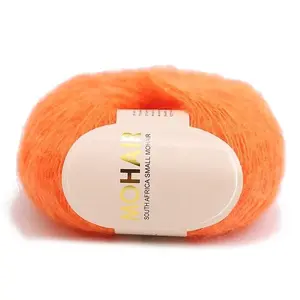 Wool Fibre Yarn for Knitting Soft Mohair Knit Long Wool Yarn DIY Scarf Crochet Thread Supplies