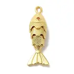Brass Micro Pave Cubic Zirconia Pendants