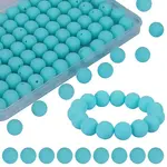 80Pcs Round Silicone Focal Beads