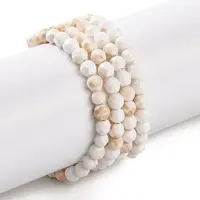 Natural Howlite Beads Strands
