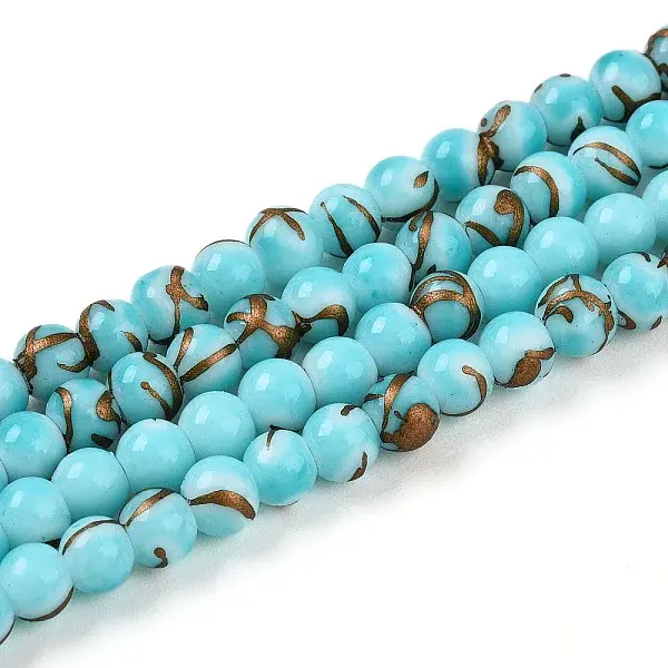 Baking Painted Glass Beads Strands