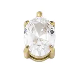 304 Stainless Steel Micro Pave Cubic Zirconia Charms