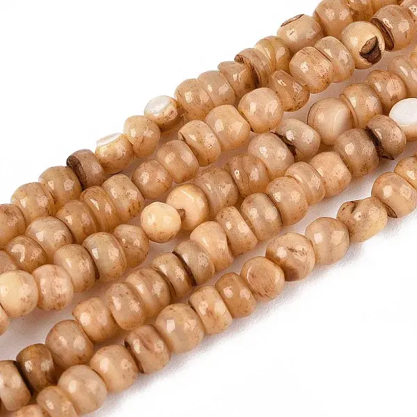 Natural Freshwater Shell Dyed Beads Strands
