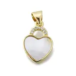 Brass Micro Pave Cubic Zirconia Pendants