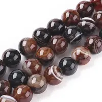 Natural Striped Agate/Banded Agate Beads Strands