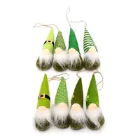 Saint Patrick Theme Old Man & Clover Shape Felt Pendants