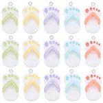 20Pcs 5 Colors Opaque Resin Pendants