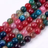 Natural Agate Round Beads Strand