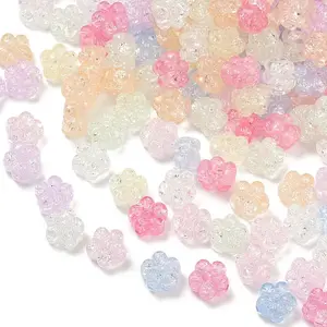 Transparent Crackle Acrylic Beads