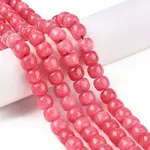 Dyed Natural White Jade Beads Strands