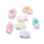 UV Plating Rainbow Iridescent Acrylic European Beads