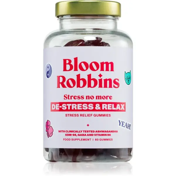 Bloom Robbins STRESS no more žvýkací kostičky z bylin 60 ks