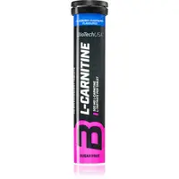 BioTechUSA L-Carnitine Tablety doplněk stravy pro sportovce příchuť Blueberry Raspberry 20 tbl
