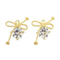 Brass Micro Pave Cubic Zirconia Pendants