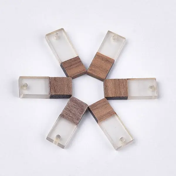 Resin & Walnut Wood Pendants