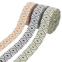 15 Yards 3 Colors Ethnic Style Cotton Ribbon