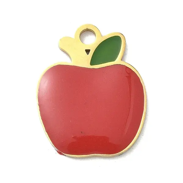 304 Stainless Steel Fruit Enamel Pendants