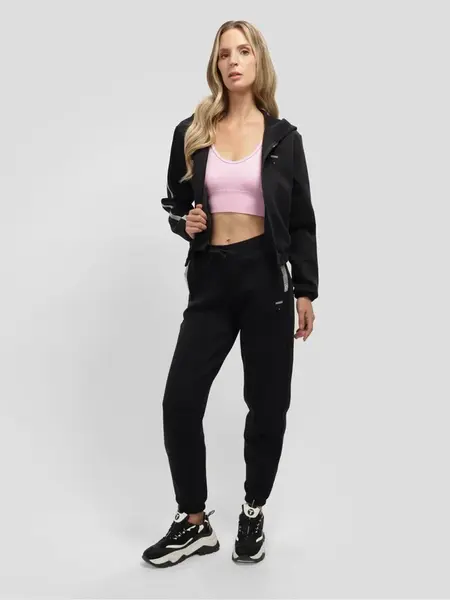 Guess kiara hooded zip sweatshirt l